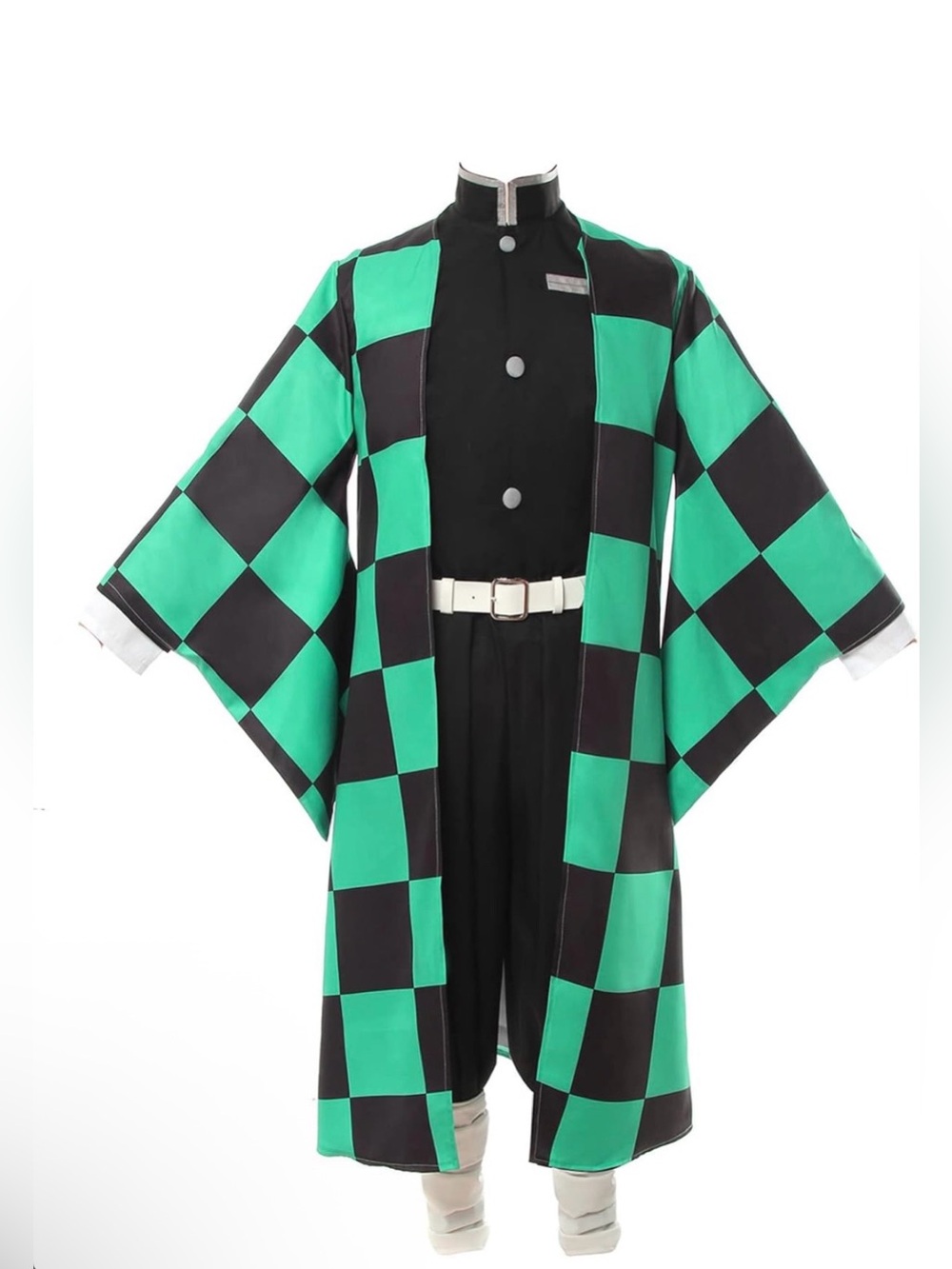 Tanjiro Demon Slayer Cosplay Kimono Robe Adult Size Large